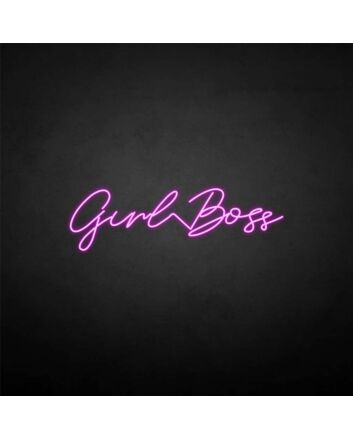 &#39;Girl boss&#39; neon sign