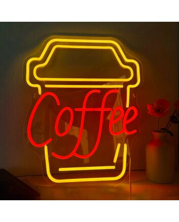 Customize Portable Coffee Cup Neon Sign