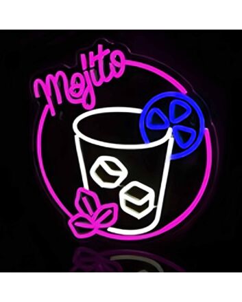 Bright Mojito Drink Neon Sign