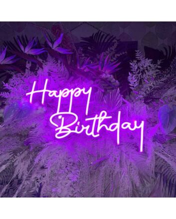 Happy Birthday Celebration Deco Neon Sign