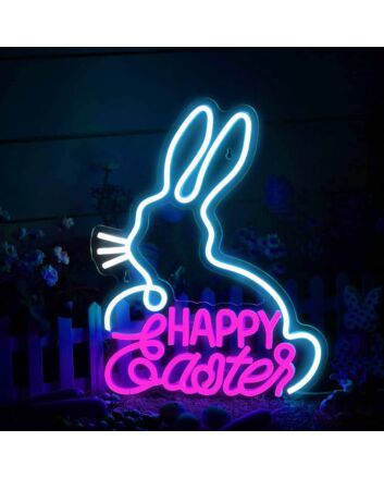 Cute Easter Bunny Neon Sign