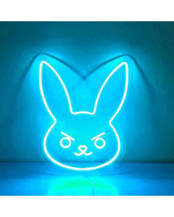 Angry Bunny Neon Sign