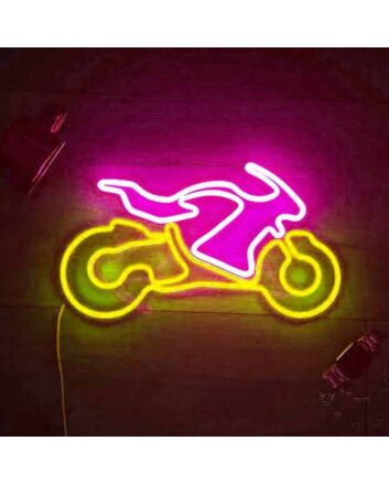 Motorbike Racing Neon Sign