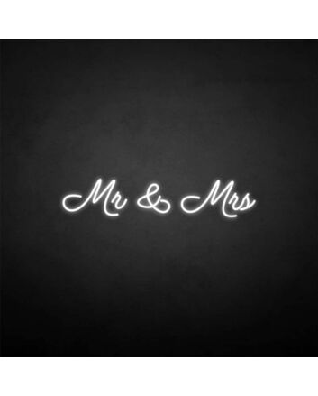 &#39;Mr &amp; Mrs2&#39; neon sign