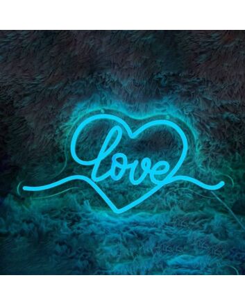 Romantic Heart Love Wedding Neon Light