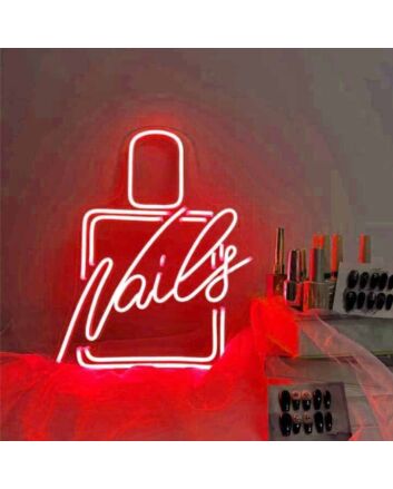Customize Stylish Nail Polish Nail Salon Neon Sign