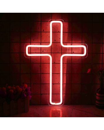 Faith Cross Inspirational Neon Sign