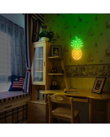Pineapple Tropical Summer Plant Neon Sign for Fun Themed Parties and Cafes