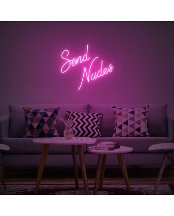 Bold Send Nudes Neon Sign NE10176 for Playful Spaces