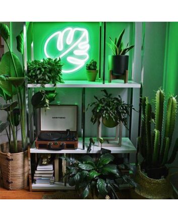 Monstera Leaf Neon Sign for Tropical and Plant Lovers