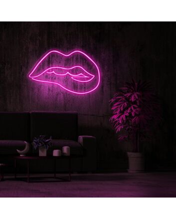 Irresistible Lips Neon Sign for Bold and Playful Spaces