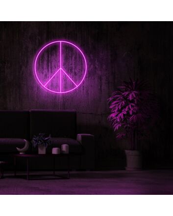 Peace Neon Sign for Positive and Peaceful Decor