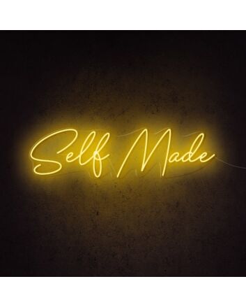 Self Made Neon Sign for Motivational and Inspirational Spaces