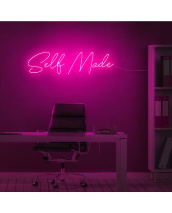 Self Made Neon Sign for Motivational and Inspirational Spaces