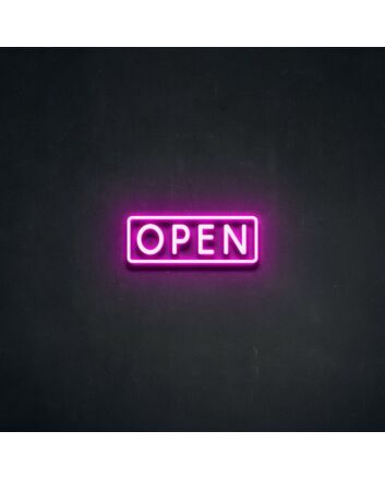 Open V2 Neon Sign for Welcoming Spaces