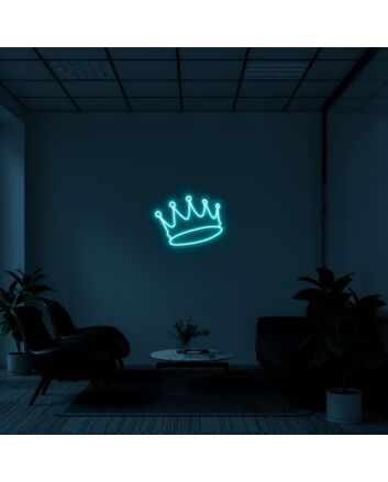 Crown Neon Sign for Royal and Elegant Decor