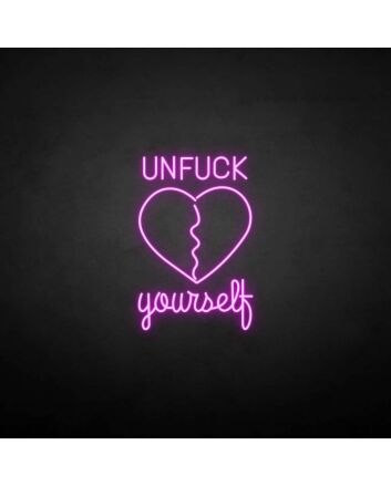 Customize &#39;Unfxxk yourself&#39; neon sign