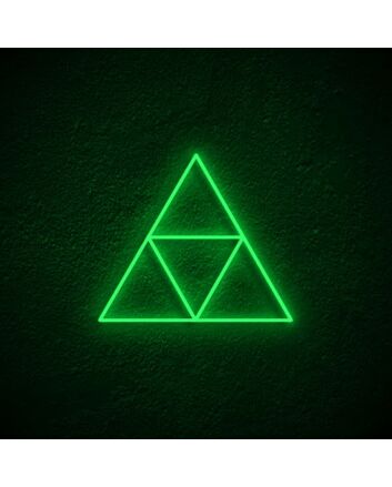 Triforce Neon Sign for Gamers and Zelda Fans