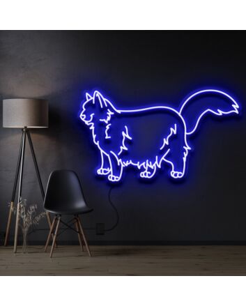 Ragdoll Cat Neon Sign for Cat Lovers and Pet Spaces