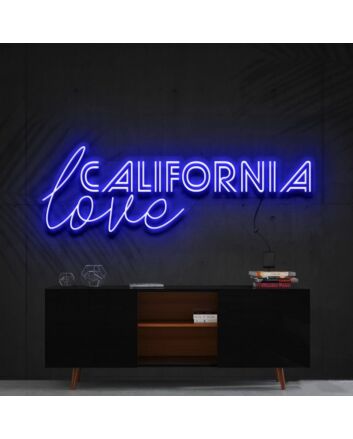 California Love Neon Sign for Beach and Relaxing Decor