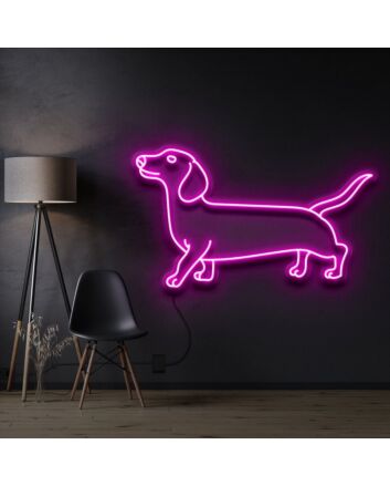 Dachshund Neon Sign for Dog Lovers and Pet Spaces