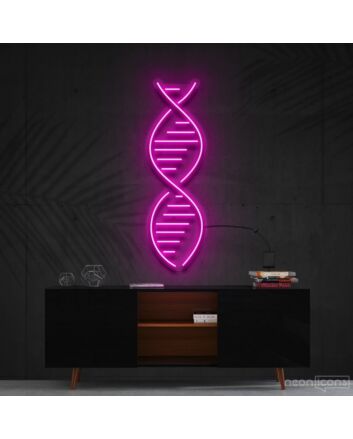 Dna Neon Sign for Science and Biology Enthusiasts