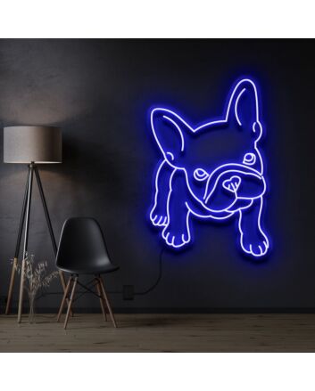 French Bulldog Puppy Neon Sign for Dog Lovers and Pet Spaces