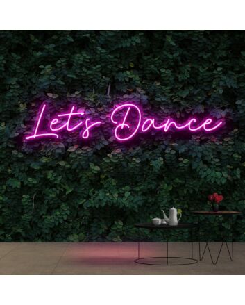 Let&#039;s Dance Neon Sign for Dance Studios and Fun Spaces