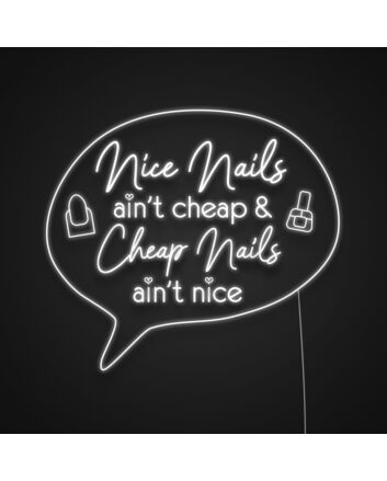 Nail Salon Neon Sign for Beauty and Personal Care Spaces