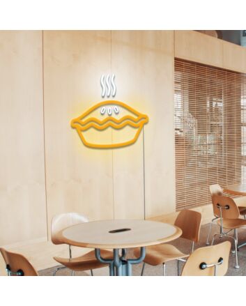 Pie Neon Sign for Bakeries and Dining Areas