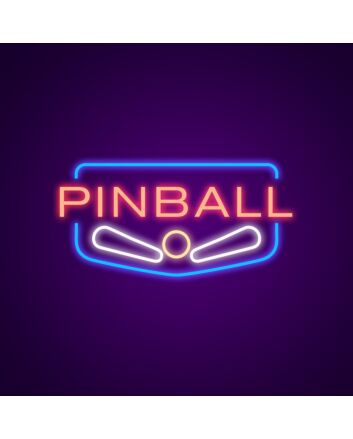 Pinball Neon Sign for Gamers and Entertainment Spaces