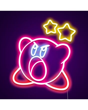 Kirby Sign Neon Sign for Video Game Fans