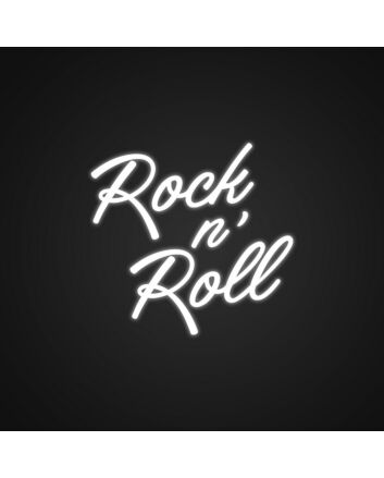 Rock N Roll Neon Sign for Music Lovers and Studios