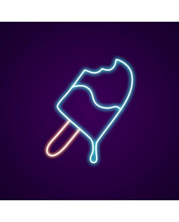 Ice Popsicle Neon Sign for Refreshing and Fun Spaces