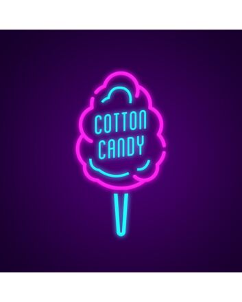 Cotton Candy Neon Sign for Sweet and Whimsical Decor