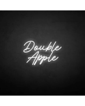 Double apple&#39; neon sign