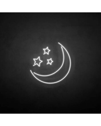 &#39;Moon Star &#39; neon sign
