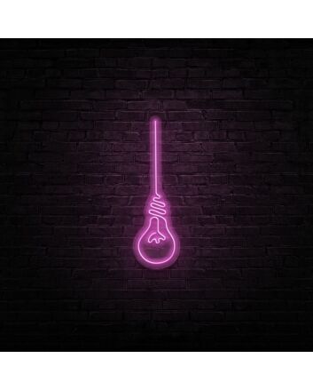 Lightbulb Neon Sign for Creative and Inspirational Decor