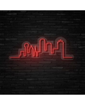 Dallas City Neon Sign for City Lovers and Modern Spaces
