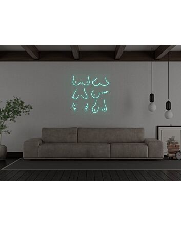 Boobs Neon Sign NE13090 for Bold and Playful Spaces