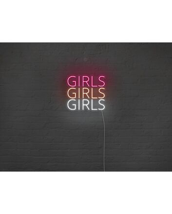 Girls Girls Girls Neon Sign for Playful and Fun Spaces