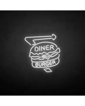 Diner Burger&#39; neon sign