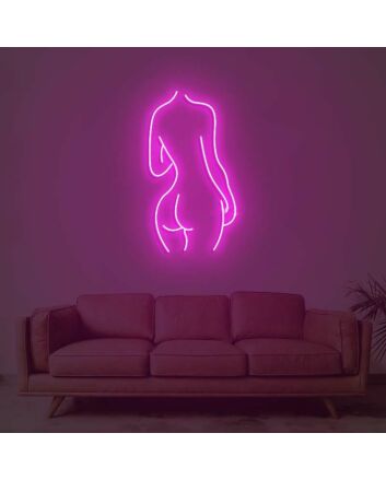 Lady Back Neon Sign for Artistic and Elegant Spaces