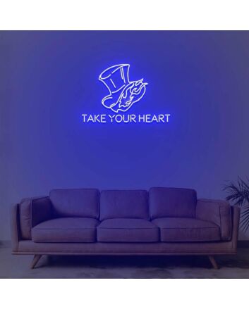 Persona 5 Take Your Heart Neon Sign for Video Game Fans