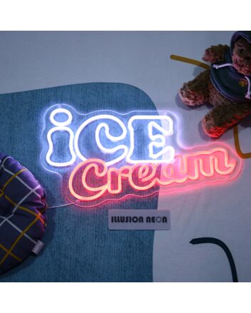 Ice Cream Neon Sign for Sweet and Fun Spaces