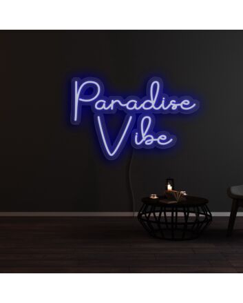 Paradise Vibe Neon Sign for Tropical and Relaxing Spaces