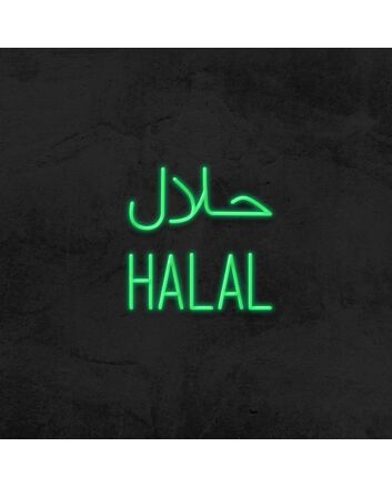 Halal Neon Sign for Cultural and Religious Spaces