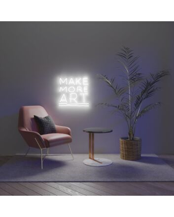 Make More Art Neon Sign for Creative and Artistic Spaces