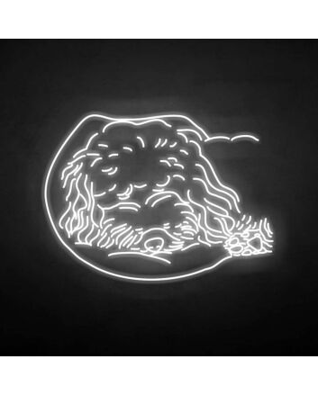Teddy dog&#39; neon sign