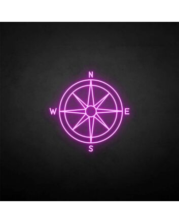 &#39;Compass&#39; neon sign